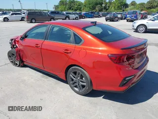 2021 Kia Forte GT-Line with VIN 3KPF34ADXME409193, listed as a IAAI auction lot 41846359 with 52,321 mi miles. Bid and sale history available at carsss.com. Image 3.