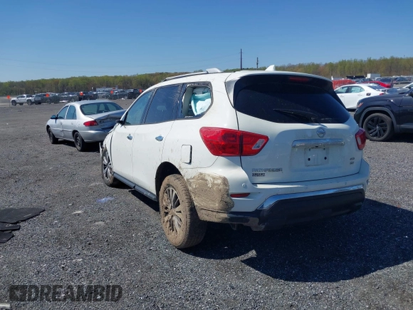 2019 Nissan Pathfinder S with VIN 5N1DR2MM4KC638264, listed as a IAAI auction lot 42048739 with 106,373 mi miles and . Bid and sale history available at DreamBid. Image 3.