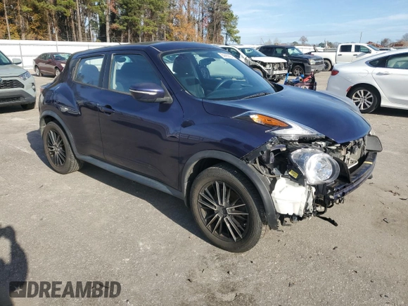 2015 Nissan Juke SV with VIN JN8AF5MR6FT509420, listed as a Copart auction lot 84405624 with 183,747 mi miles and Salvage Title. Bid and sale history available at carsss.com. Image 4.