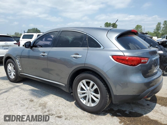 2017 Infiniti QX70 z VIN JN8CS1MU8HM142437, wystawiony jako Copart lot #66139144 z przebiegiem 104 241 mil mil oraz Szkoda całkowita • Salvage title. Historia ofert i sprzedaży dostępna na DreamBid. Obrazek 2.
