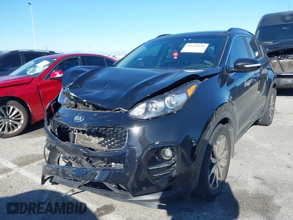 2018 Kia Sportage EX with VIN KNDPN3AC6J7387429, listed as a IAAI auction lot 41833920 with 105,307 mi miles and . Bid and sale history available at DreamBid. Image 2.