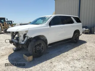2022 Chevrolet Tahoe Commercial with VIN 1GNSCLED8NR247807, listed as a Copart auction lot 48944945 with 0 mi miles and Clean Title. Bid and sale history available at carsss.com. Image 1.