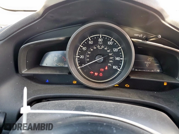 2018 Mazda 3 Sport with VIN 3MZBN1U76JM218897, listed as a Copart auction lot 49348515 with 124,086 mi miles and Salvage Title. Bid and sale history available at DreamBid. Image 9.