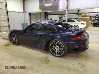 2017 Porsche 911 Turbo S with VIN WP0AD2A97HS166727, listed as a Copart auction lot 39669443 with 0 mi miles. Bid and sale history available at carsss.com. Image 2.