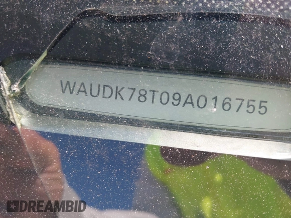 2009 Audi A5 z VIN WAUDK78T09A016755, wystawiony jako IAAI lot #42197401 z przebiegiem 232 977 mil mil oraz . Historia ofert i sprzedaży dostępna na DreamBid. Obrazek 9.