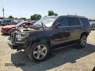 2018 Chevrolet Tahoe LS with VIN 1GNSKAKC7JR200913, listed as a Copart auction lot 62184165 with 92,869 mi miles and Salvage title. Bid and sale history available at DreamBid. Image 1.
