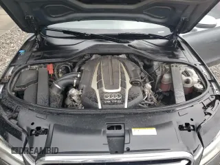 2013 Audi A8 L 4.0L with VIN WAUR2AFDXDN021378, listed as a Copart auction lot 50455095 with 110,722 mi miles and Salvage Title. Bid and sale history available at carsss.com. Image 11.