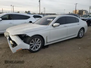 2020 BMW 7 Series 740i with VIN WBA7T2C07LCD01249, listed as a Copart auction lot 89365855 with 38,432 mi miles and Salvage Title. Bid and sale history available at carsss.com. Image 1.