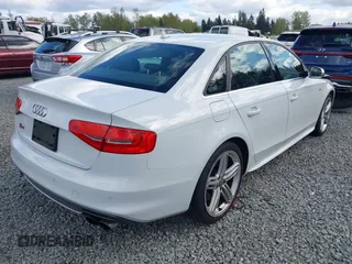 2015 Audi S4 Premium Plus with VIN WAUBGAFL3FA011392, listed as a IAAI auction lot 42082229 with 103,007 mi miles. Bid and sale history available at carsss.com. Image 4.