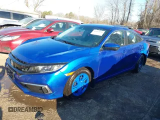 2020 Honda Civic LX with VIN 2HGFC2F6XLH536934, listed as a IAAI auction lot 41413070 with 62,773 mi miles and . Bid and sale history available at DreamBid. Image 2.
