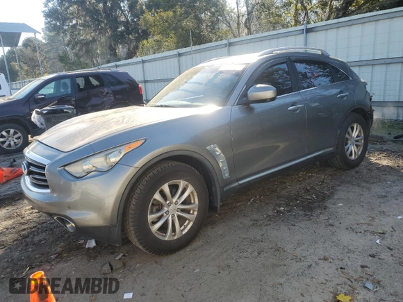 2013 Infiniti FX with VIN JN8CS1MU1DM141110, listed as a Copart auction lot 46084395 with 105,523 mi miles and Salvage title. Bid and sale history available at DreamBid. Image 1.