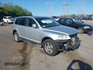 2005 Volkswagen Touareg 3.2L V6 with VIN WVGZG77L75D076211, listed as a IAAI auction lot 42143669 with 158,586 mi miles and . Bid and sale history available at DreamBid. Image 1.