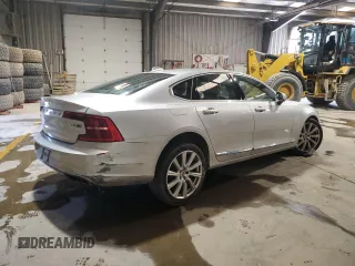2017 Volvo S90 Inscription with VIN YV1A22ML0H1004127, listed as a Copart auction lot 50399715 with 42,815 mi miles and Salvage Title. Bid and sale history available at carsss.com. Image 3.