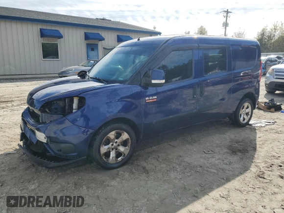 2017 Ram ProMaster City Cargo Van Tradesman SLT with VIN ZFBERFBB7H6G40749, listed as a Copart auction lot 89278675 with 108,578 mi miles and Salvage Title. Bid and sale history available at carsss.com. Image 1.