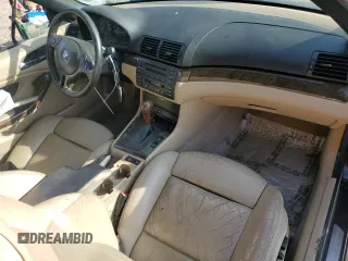 2001 BMW 3 Series 325Ci with VIN WBABS33421JY53592, listed as a Copart auction lot 80011414 with 0 mi miles and Salvage Title. Bid and sale history available at carsss.com. Image 8.