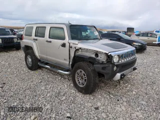 2008 Hummer H3 with VIN 5GTEN33E388203521, listed as a Copart auction lot 80978184 with 158,809 mi miles and Salvage Title. Bid and sale history available at DreamBid. Image 4.