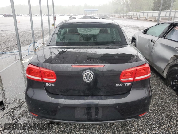 2013 Volkswagen Eos Lux with VIN WVWFW8AH3DV005858, listed as a Copart auction lot 51748545 with 76,624 mi miles and Salvage Title. Bid and sale history available at DreamBid. Image 6.