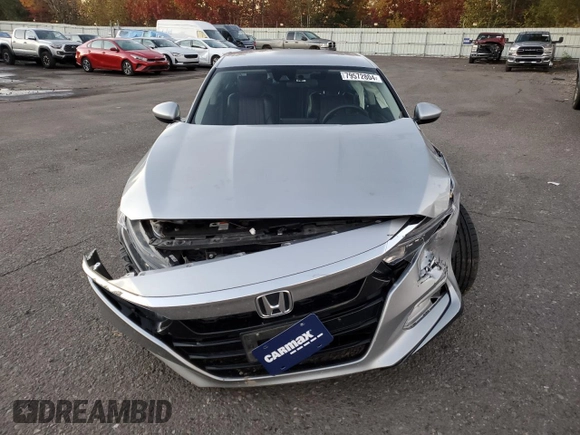 2020 Honda Accord with VIN 1HGCV3F18LA005253, listed as a Copart auction lot 79572804 with 60,055 mi miles and Salvage Title. Bid and sale history available at DreamBid. Image 5.