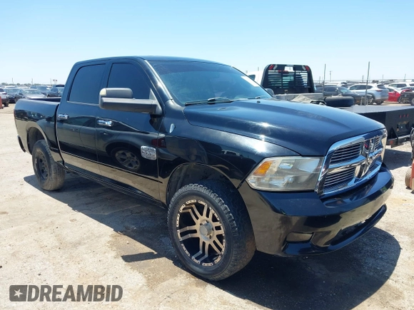 2012 Ram 1500 Laramie Longhorn with VIN 1C6RD7PT1CS303101, listed as a IAAI auction lot 42680130 with 183,291 mi miles and . Bid and sale history available at DreamBid. Image 1.