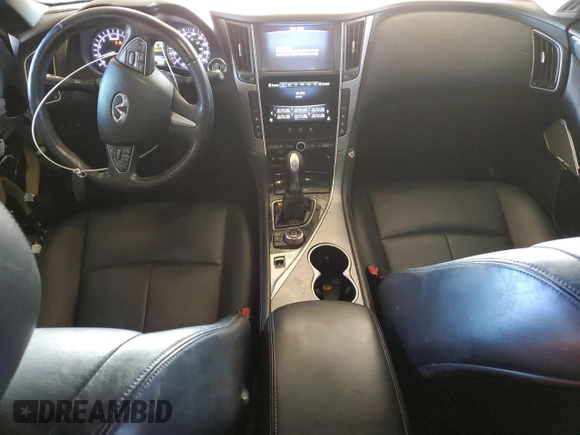 2017 Infiniti Q50 Premium with VIN JN1EV7AP3HM743044, listed as a Copart auction lot 52437985 with 116,193 mi miles and Salvage Title. Bid and sale history available at carsss.com. Image 8.