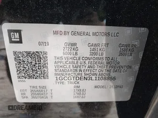 2020 Chevrolet Colorado 4WD Z71 with VIN 1GCGTDEN3L1108855, listed as a IAAI auction lot 41517113 with 45,599 mi miles and . Bid and sale history available at DreamBid. Image 9.
