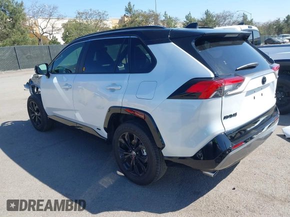 2024 Toyota RAV4 Hybrid XSE with VIN JTME6RFV3RD549984, listed as a IAAI auction lot 41861868 with 8,742 mi miles. Bid and sale history available at carsss.com. Image 3.