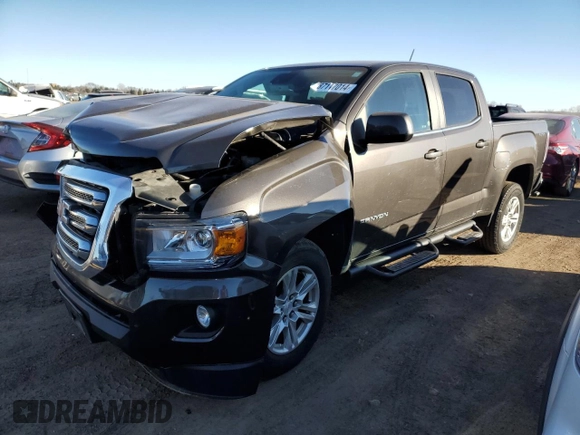 2019 GMC Canyon 4WD SLE with VIN 1GTG6CEN0K1266330, listed as a Copart auction lot 87117014 with 42,096 mi miles and Salvage Title. Bid and sale history available at carsss.com. Image 1.