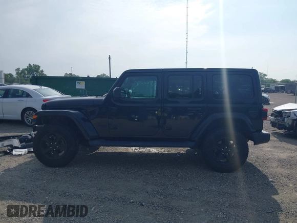 2020 Jeep Wrangler Unlimited Sahara High Altitude with VIN 1C4HJXEGXLW182581, listed as a IAAI auction lot 42612084 with 52,656 mi miles and . Bid and sale history available at DreamBid. Image 15.
