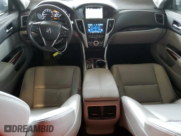 2015 Acura TLX Technology with VIN 19UUB3F56FA006082, listed as a Copart auction lot 59322845 with 127,577 mi miles and Salvage title. Bid and sale history available at DreamBid. Image 8.