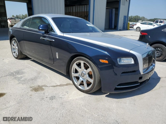 2014 Rolls-Royce Wraith with VIN SCA665C58EUX84660, listed as a Copart auction lot 76050444 with 46,271 mi miles and Salvage Title. Bid and sale history available at carsss.com. Image 4.