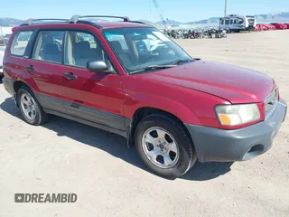 2003 Subaru Forester X with VIN JF1SG63683H763340, listed as a IAAI auction lot 42141223 with 157,378 mi miles. Bid and sale history available at carsss.com. Image 1.