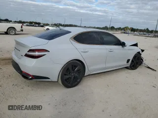 2022 Genesis G70 3.3T with VIN KMTG54TE4NU103180, listed as a Copart auction lot 80885684 with 34,852 mi miles and Salvage Title. Bid and sale history available at DreamBid. Image 3.