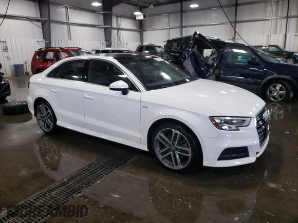2017 Audi A3 Sedan Premium Plus with VIN WAUGUGFFXH1032772, listed as a Copart auction lot 63708014 with 41,448 mi miles and Salvage Title. Bid and sale history available at carsss.com. Image 4.