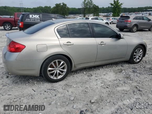 2008 Infiniti G35 Journey with VIN JNKBV61E78M207432, listed as a Copart auction lot 55202535 with 149,642 mi miles and Salvage Title. Bid and sale history available at DreamBid. Image 3.