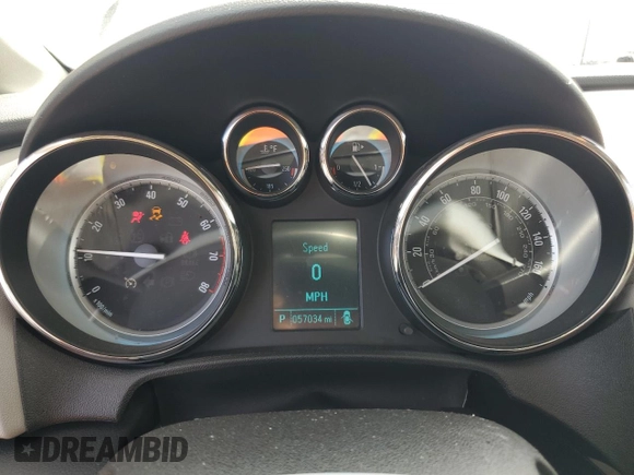 2014 Buick Verano Convenience Group with VIN 1G4PR5SK2E4228500, listed as a Copart auction lot 46717675 with 57,034 mi miles and Salvage Title. Bid and sale history available at DreamBid. Image 9.