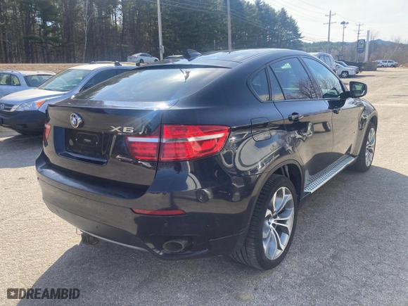 2014 BMW X6 xDrive35i with VIN 5UXFG2C50E0H09917, listed as a Copart auction lot 54129755 with 95,938 mi miles and Clean Title. Bid and sale history available at carsss.com. Image 4.