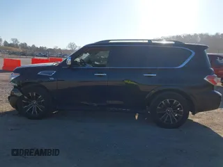 2019 Nissan Armada Platinum with VIN JN8AY2NE7K9758062, listed as a IAAI auction lot 41752480 with 122,252 mi miles. Bid and sale history available at carsss.com. Image 14.