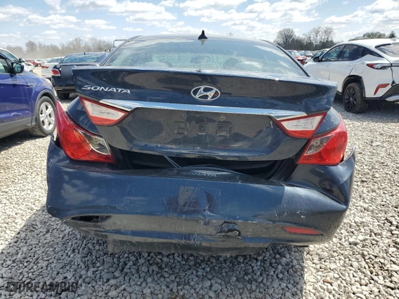 2013 Hyundai Sonata GLS with VIN 5NPEB4AC5DH791036, listed as a Copart auction lot 53425815 with 92,813 mi miles and Salvage Title. Bid and sale history available at carsss.com. Image 6.