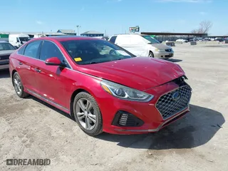 2019 Hyundai Sonata Sport with VIN 5NPE34AF4KH769601, listed as a IAAI auction lot 41674549 with 98,288 mi miles. Bid and sale history available at carsss.com. Image 1.