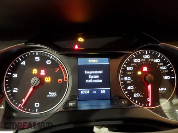 2011 Audi A4 2.0T Premium Plus with VIN WAUHFAFL0BN027050, listed as a Copart auction lot 43478465 with 83,594 mi miles and Salvage Title. Bid and sale history available at carsss.com. Image 9.