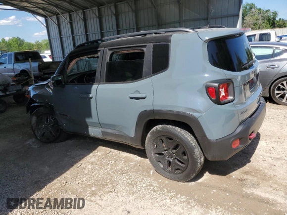 2018 Jeep Renegade Trailhawk with VIN ZACCJBCB3JPH43220, listed as a Copart auction lot 55473395 with Not provided miles and Salvage title. Bid and sale history available at DreamBid. Image 2.