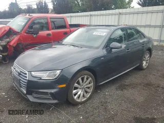 2018 Audi A4 Premium with VIN WAUDNAF45JA124678, listed as a Copart auction lot 61924075 with 104,351 mi miles and Salvage title. Bid and sale history available at DreamBid. Image 1.