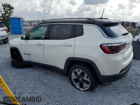 2019 Jeep Compass Limited with VIN 3C4NJDCB1KT672484, listed as a Copart auction lot 57934455 with 72,051 mi miles and Non repairable. Bid and sale history available at DreamBid. Image 2.