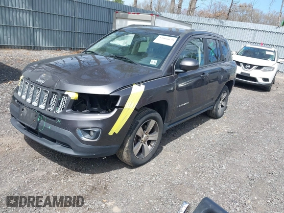 2017 Jeep Compass High Altitude with VIN 1C4NJDEB5HD175630, listed as a IAAI auction lot 42066679 with 114,585 mi miles. Bid and sale history available at carsss.com. Image 2.