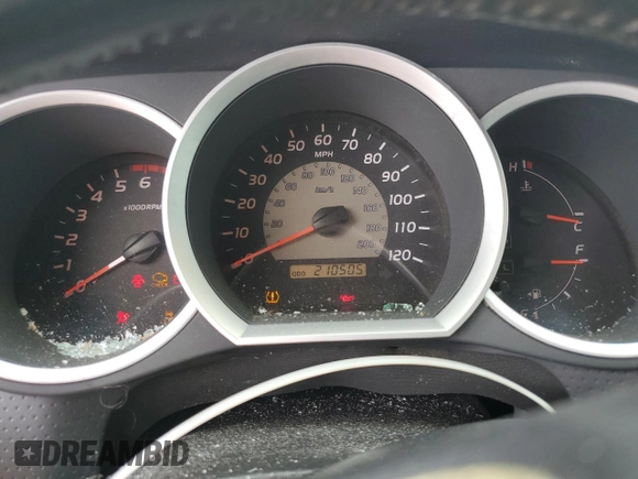 2009 Toyota Tacoma PreRunner with VIN 3TMJU62N89M076712, listed as a Copart auction lot 46138074 with 210,505 mi miles and Salvage Title. Bid and sale history available at carsss.com. Image 9.