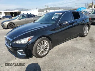 2023 Infiniti Q50 Luxe with VIN JN1EV7BP7PM511284, listed as a Copart auction lot 52366755 with 22,794 mi miles and Salvage title. Bid and sale history available at DreamBid. Image 1.