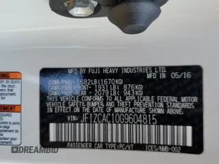 2016 Subaru BRZ Limited with VIN JF1ZCAC10G9604815, listed as a Copart auction lot 68723134 with 67,714 mi miles and Salvage Title. Bid and sale history available at carsss.com. Image 12.