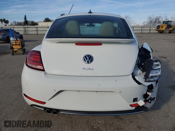 2019 Volkswagen Beetle SE with VIN 3VWJD7AT9KM720369, listed as a Copart auction lot 43407005 with Not provided miles and Salvage title. Bid and sale history available at DreamBid. Image 6.