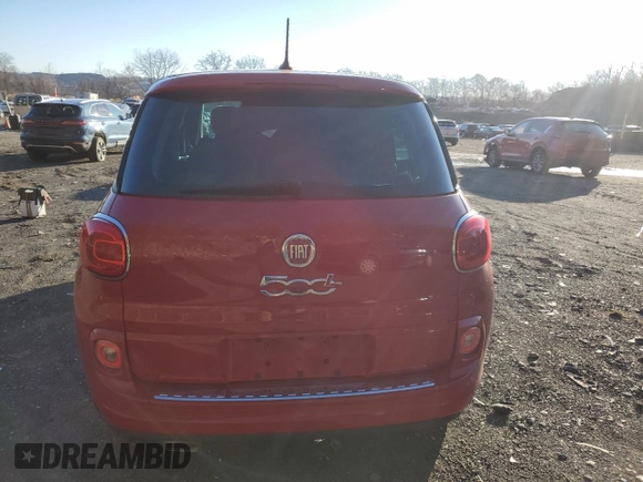 2014 FIAT 500L Lounge with VIN ZFBCFACH8EZ018710, listed as a Copart auction lot 84325754 with 49,445 mi miles and Salvage Title. Bid and sale history available at carsss.com. Image 6.