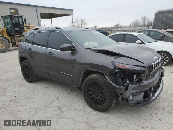 2018 Jeep Cherokee Limited with VIN 1C4PJMDX1JD570089, listed as a Copart auction lot 43408055 with 54,568 mi miles and Salvage Title. Bid and sale history available at carsss.com. Image 4.
